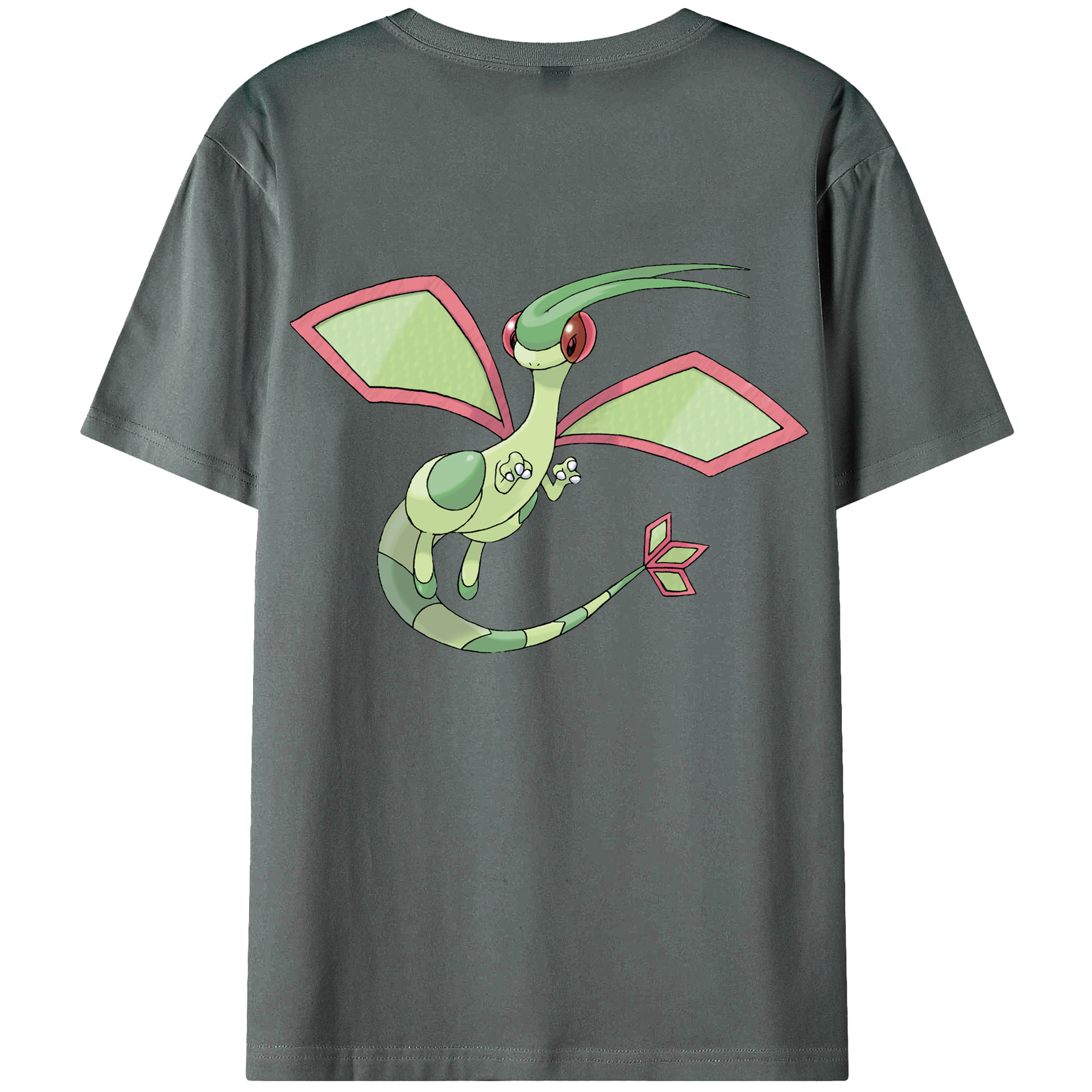 （画像用） ポケットモンスター Pokémon 綿100％ メンズ半袖Tシャツ（バックプリント） 通気性